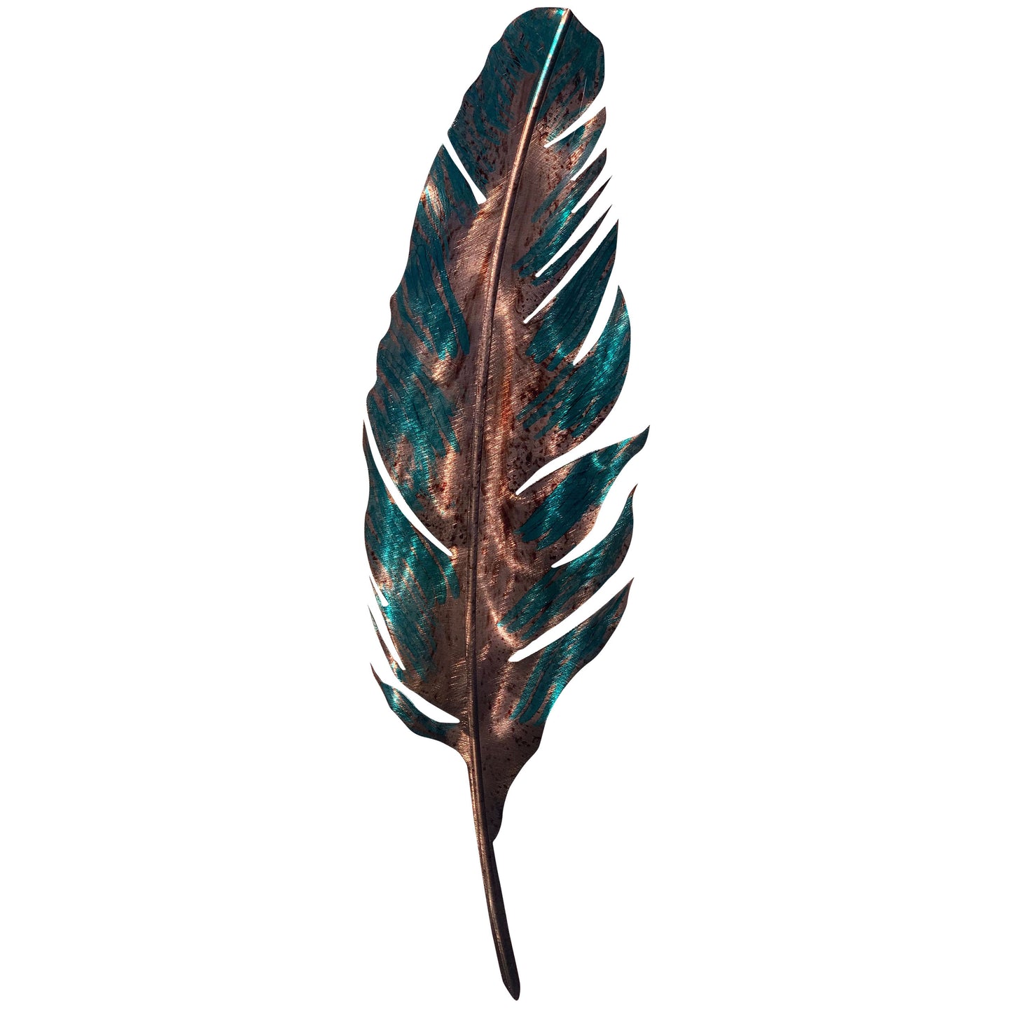 Feather Metal Wall Decor