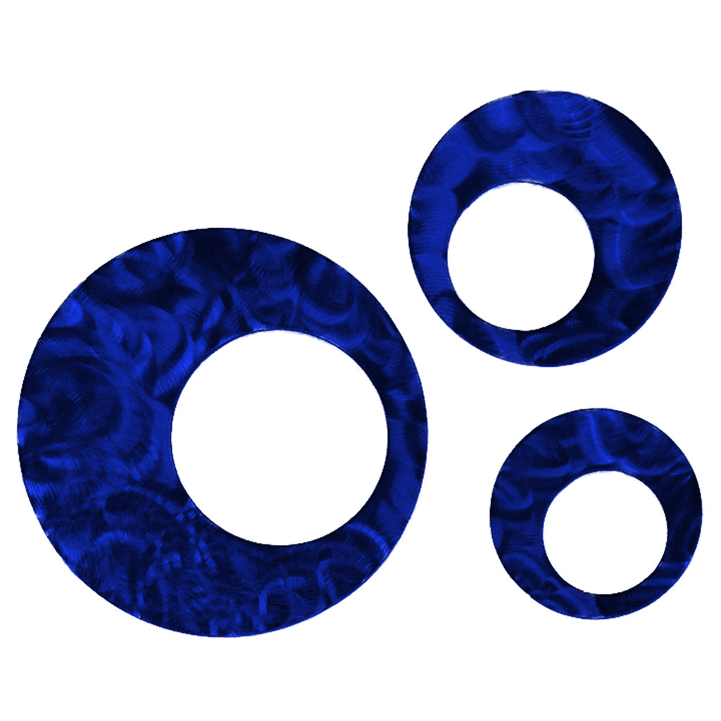 Contemporary Circles Metal Wall Decor Set
