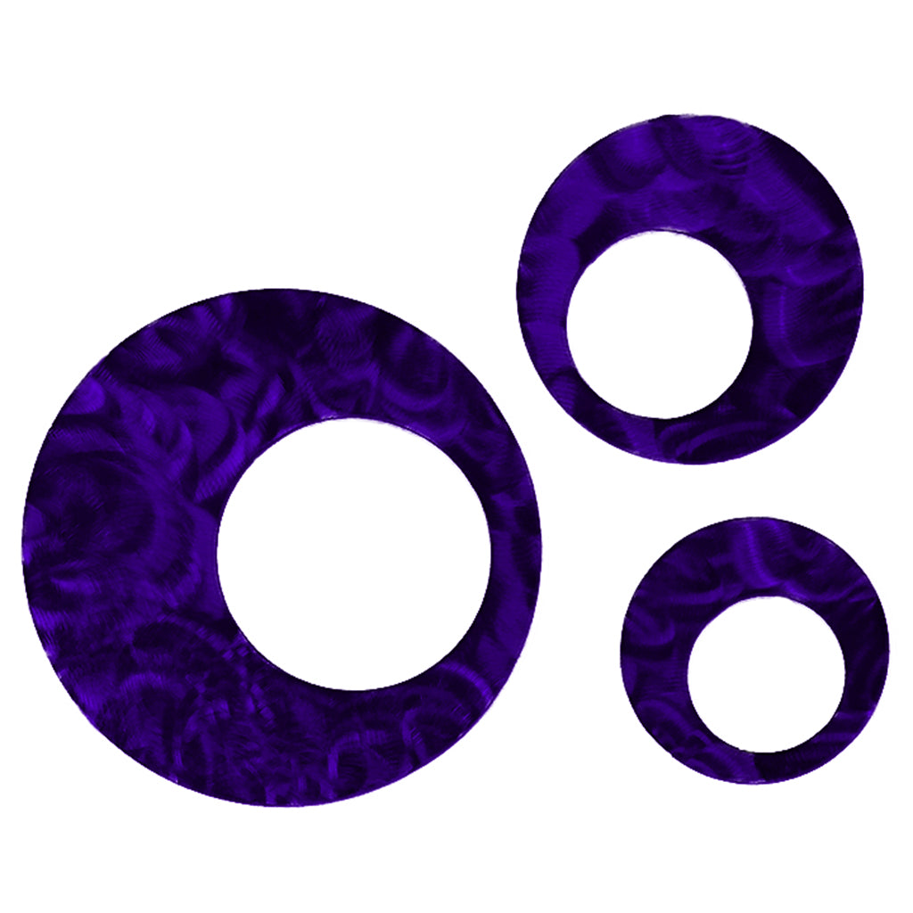 Contemporary Circles Metal Wall Decor Set