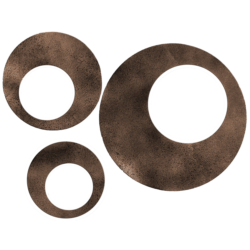 Contemporary Circles Metal Wall Decor Set