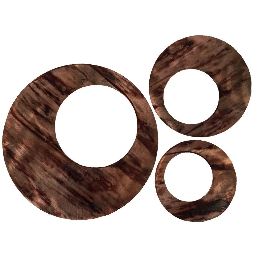 Contemporary Circles Metal Wall Decor Set