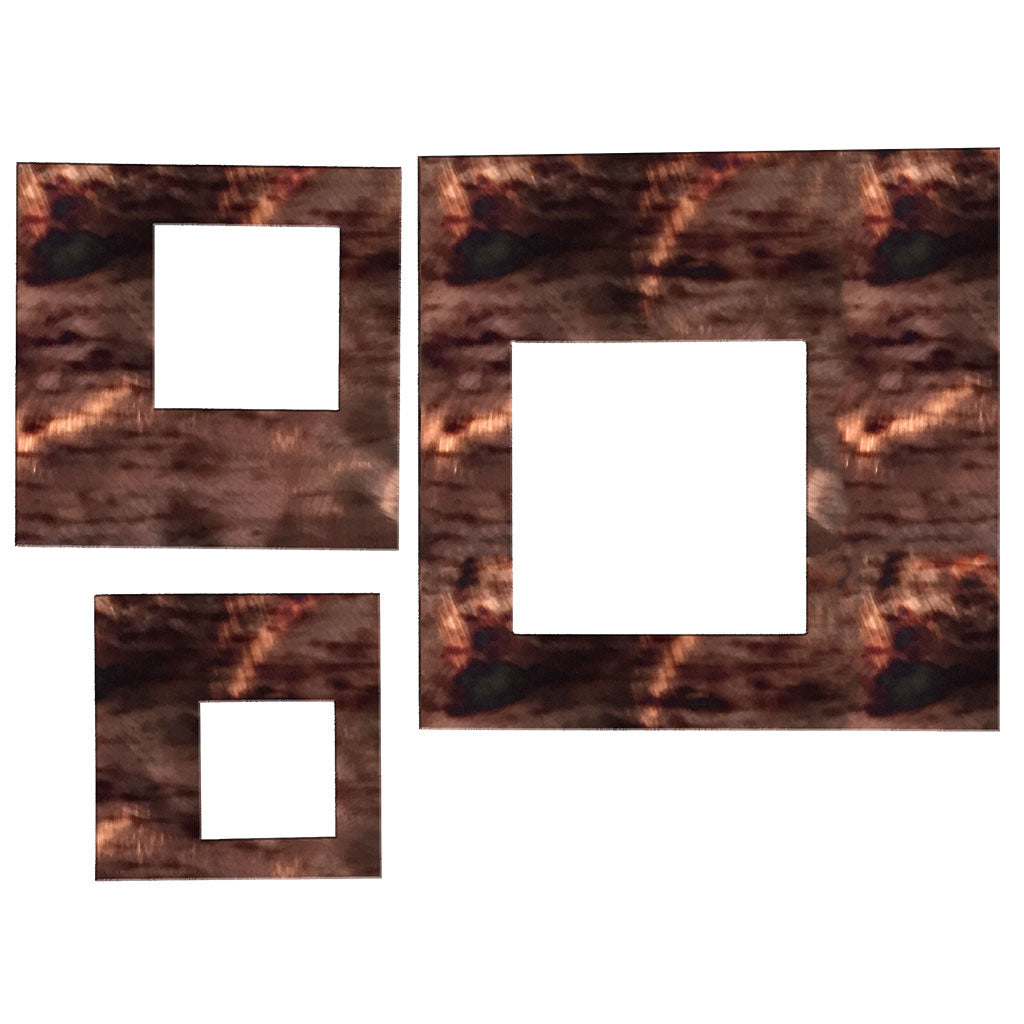 Contemporary Squares Metal Wall Decor Set