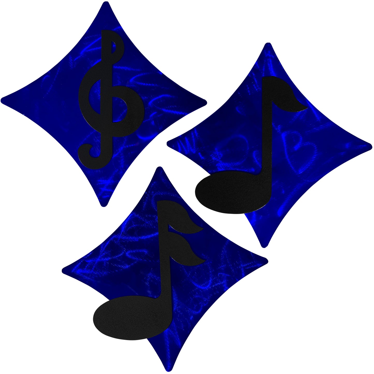 Music Diamonds Metal Wall Decor Set