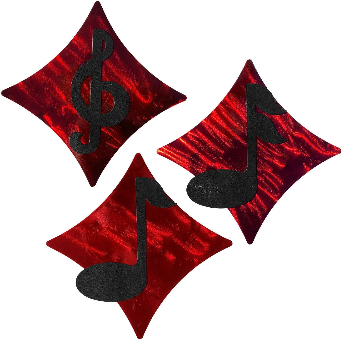 Music Diamonds Metal Wall Decor Set