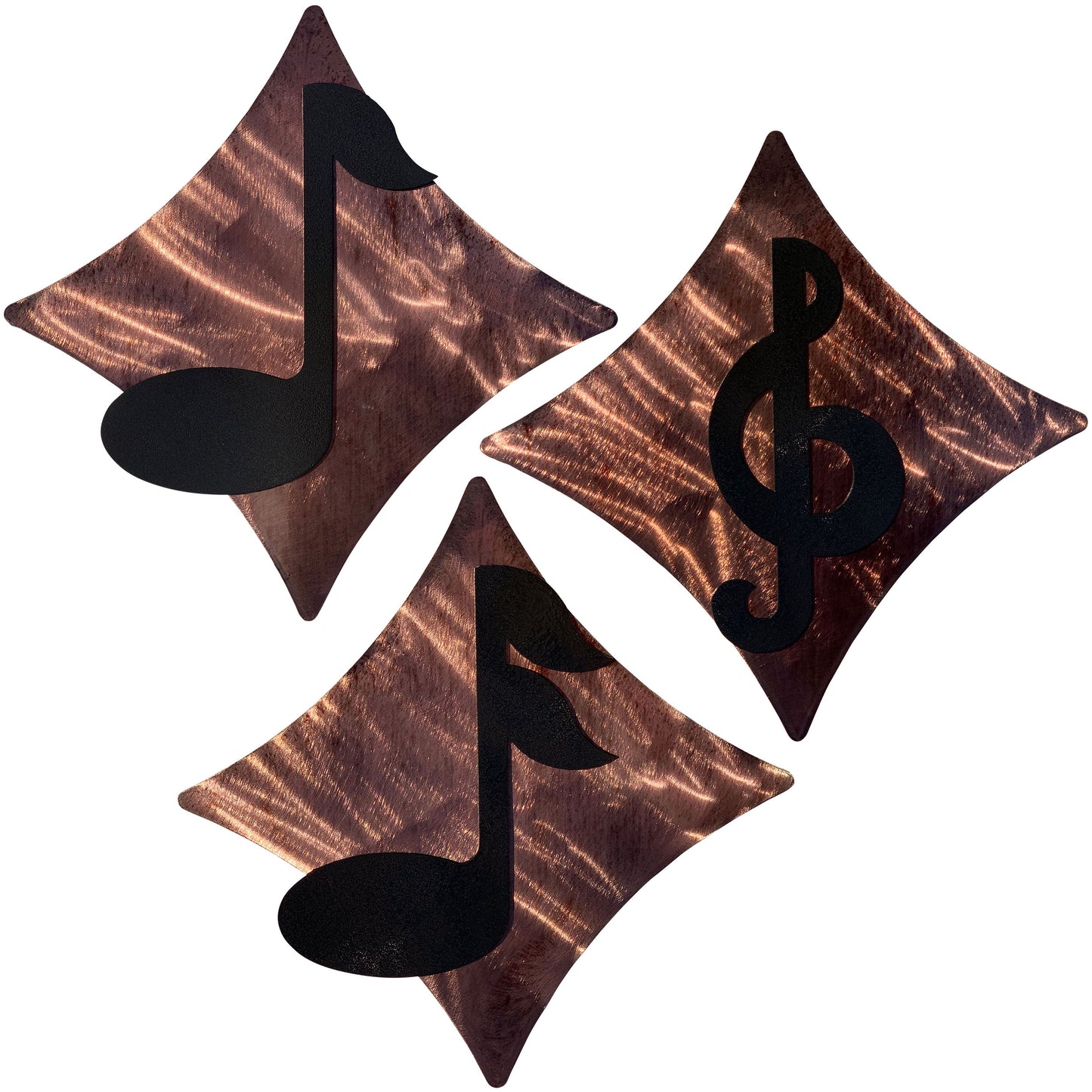 Music Diamonds Metal Wall Decor Set