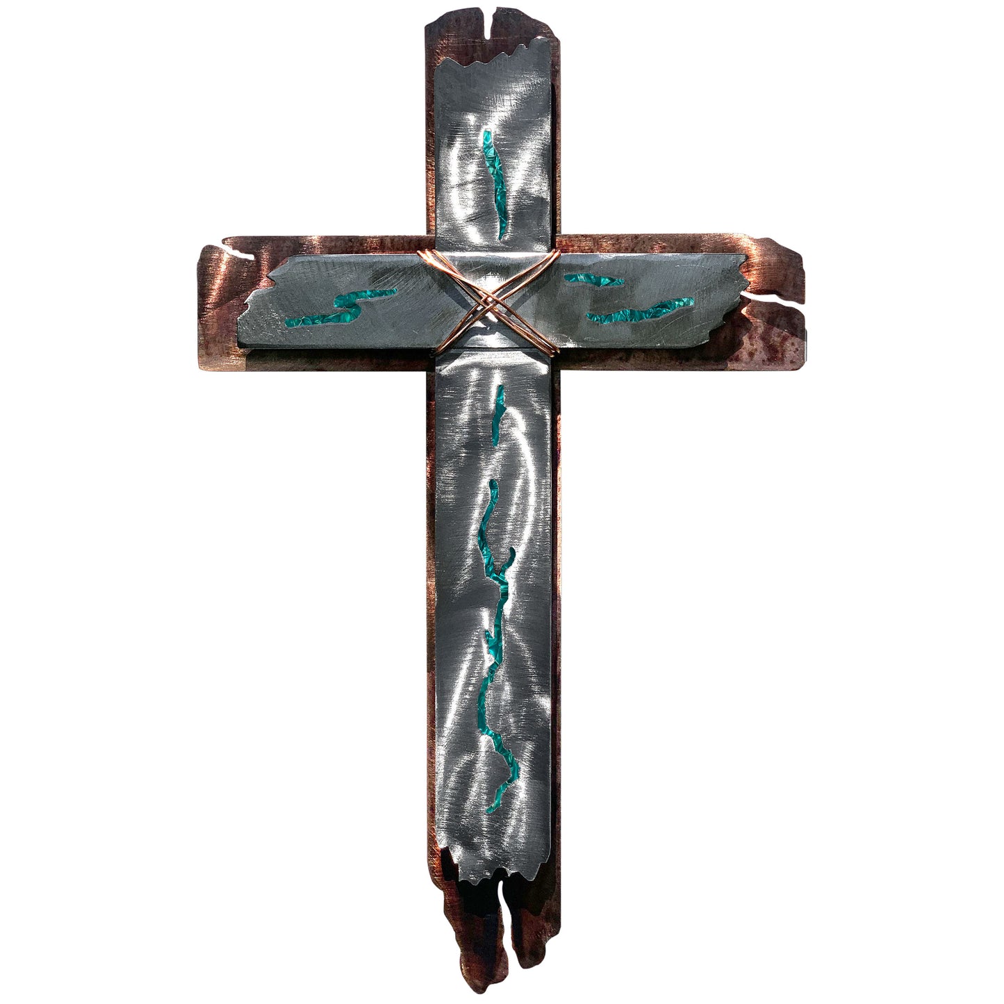 Southwest Cross Metal Wall Decor