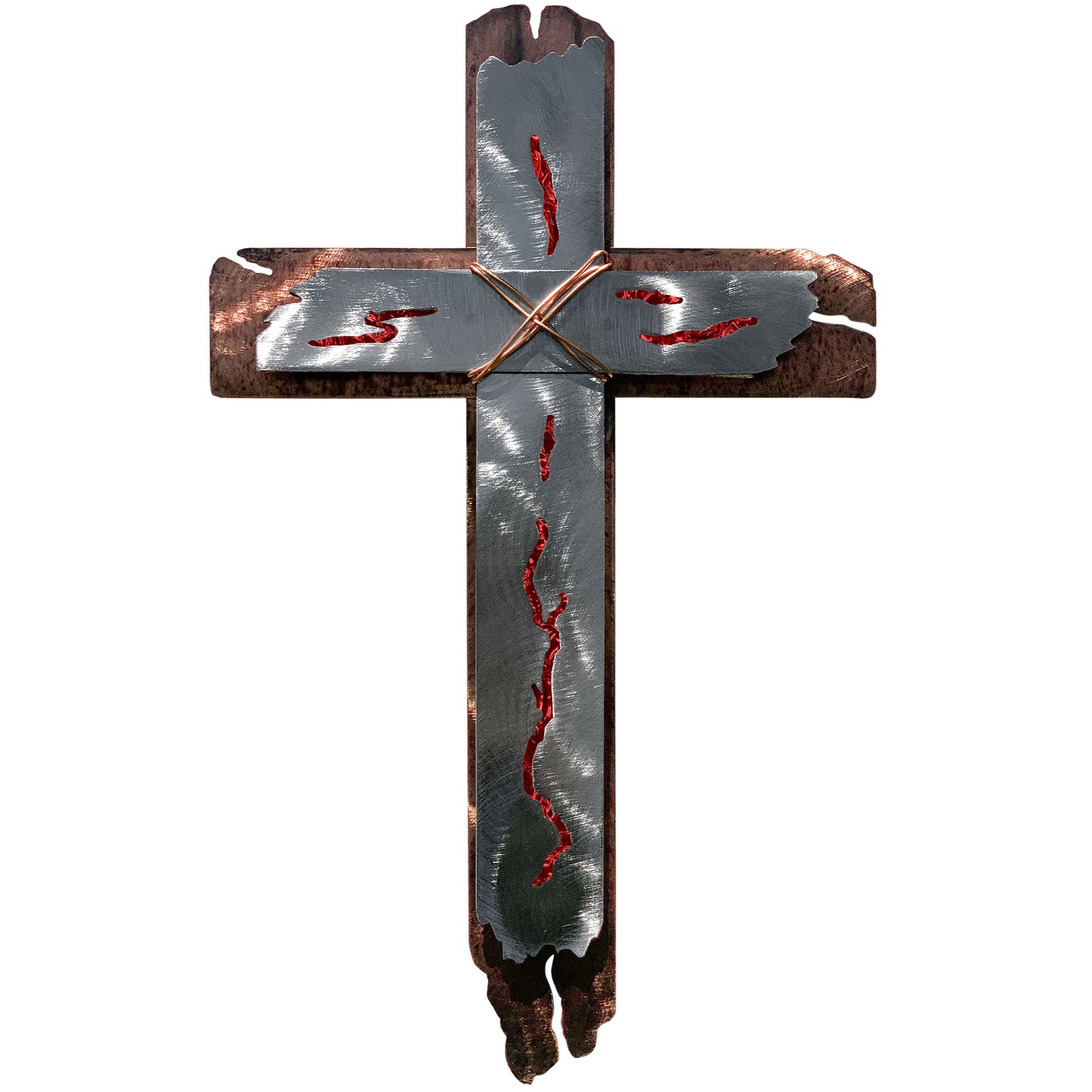 Southwest Cross Metal Wall Decor