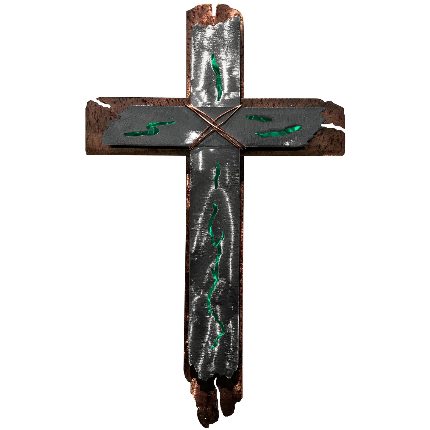 Southwest Cross Metal Wall Decor