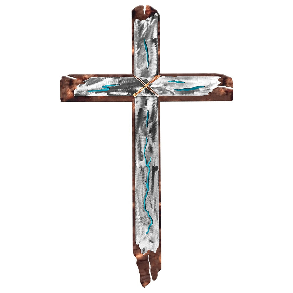 Southwest Cross Metal Wall Decor