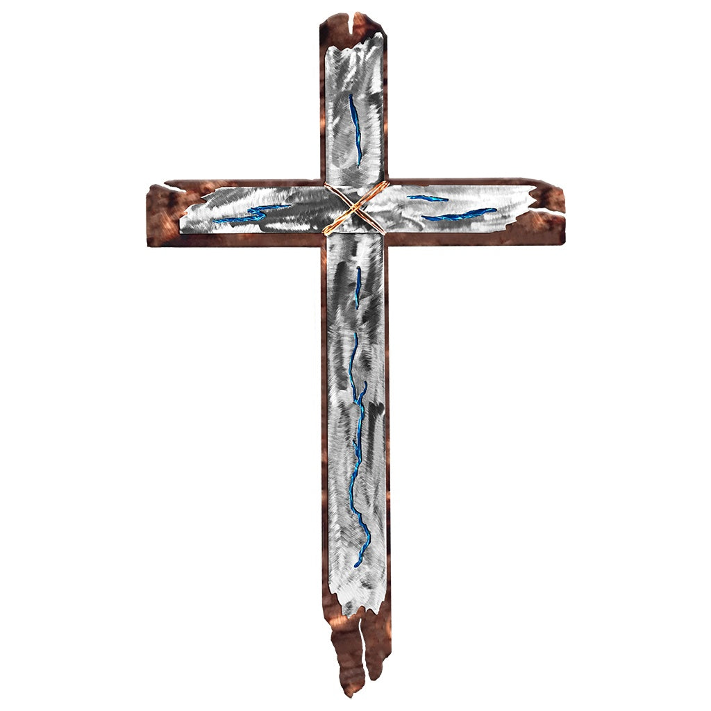 Southwest Cross Metal Wall Decor