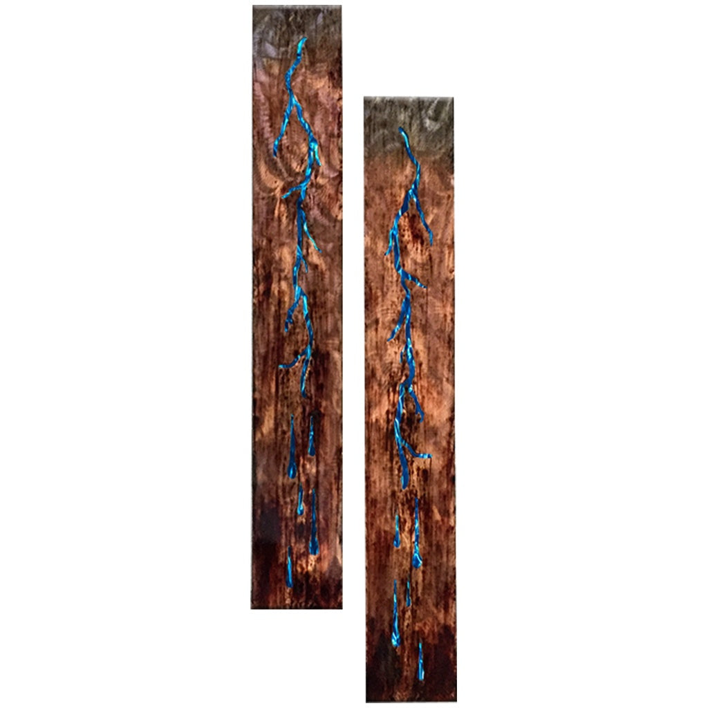 Lightning Metal Wall Decor Set