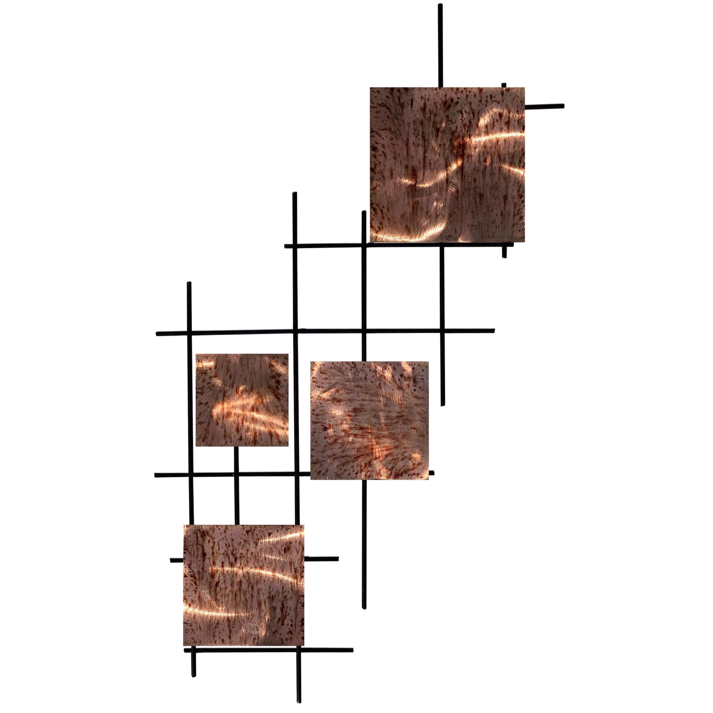 Satellite Squares Metal Wall Decor